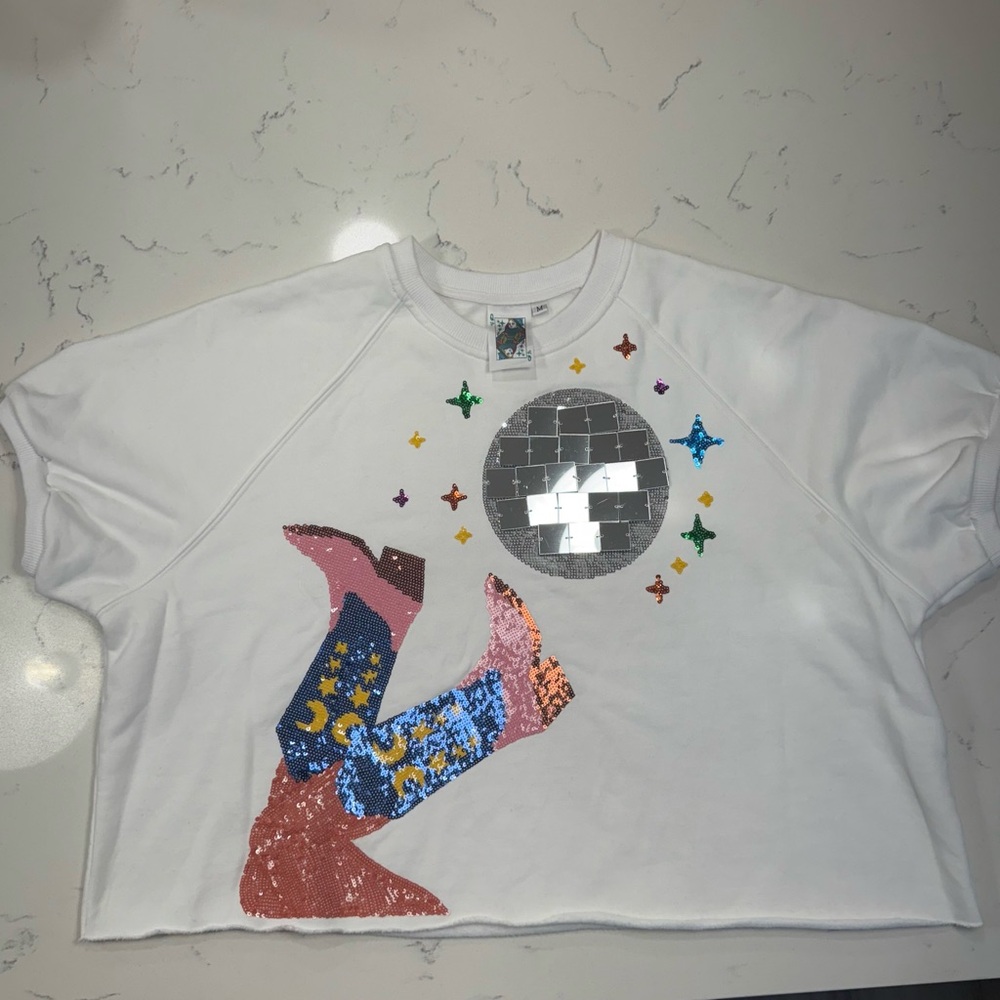 Queen of Sparkles Disco Ball Croptop